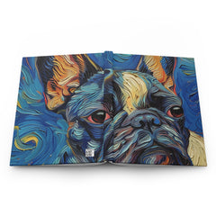 French Bulldog Hardcover Journal - Fine Art Inspired Matte Finish