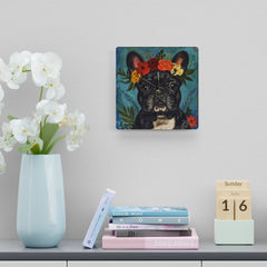 French Bulldog Acrylic Wall Clock - Fine Art Inspired Design