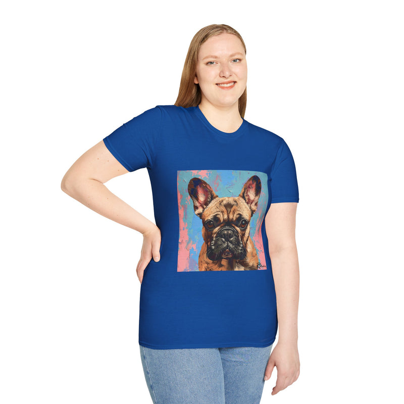 French Bulldog Fine Art Unisex Softstyle T-Shirt