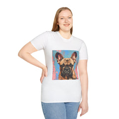 French Bulldog Fine Art Unisex Softstyle T-Shirt