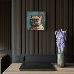 French Bulldog Acrylic Wall Clock - Fine Art Inspired Design