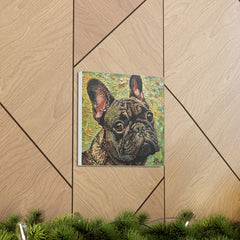 Colorful Fine Art French Bulldog Canvas Print - Multicolored Home Decor