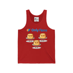 Naughty Nibbles Funny Adult Humor Only Flans Unisex Soft-Style Tank Top