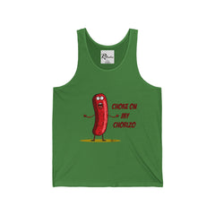 Naughty Nibbles Funny Adult Humor Chorizo  Unisex Soft-Style Tank Top