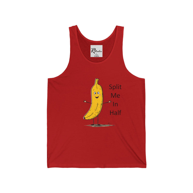 Naughty Nibbles Funny Adult Humor Banana  Unisex Soft-Style Tank Top