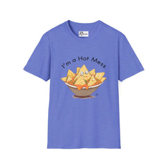 Naughty Nibbles Funny Adult Humor Cartoon Nachos Unisex Soft-Style T-Shirt