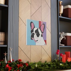 Colorful Fine Art French Bulldog Canvas Print - Multicolored Home Decor