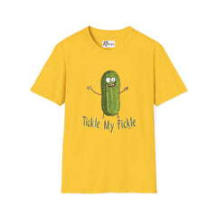 Naughty Nibbles Funny Adult Humor Cartoon Pickle Unisex Soft-Style T-Shirt