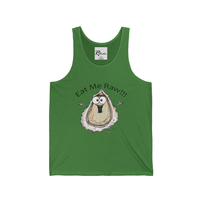 Naughty Nibbles Funny Adult Humor Raw Oyster Unisex Soft-Style Tank Top