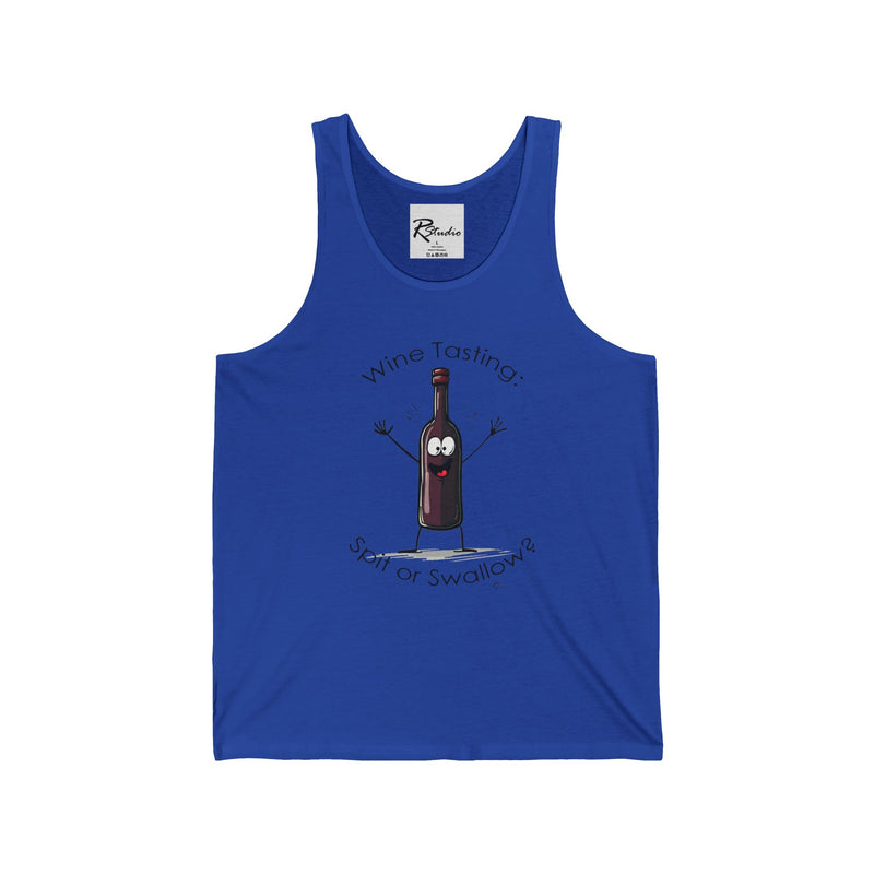 Naughty Nibbles Funny Adult Humor Wine Bottle Unisex Soft-Style Tank Top