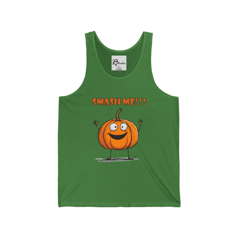 Naughty Nibbles Funny Adult Humor Pumpkin Unisex Soft-Style Tank Top