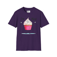 Naughty Nibbles Funny Adult Humor Cartoon Frosted Cup Cake Unisex Soft-Style T-Shirt