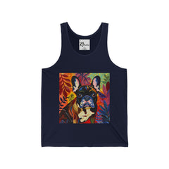 French Bulldog Fine Art Unisex Jersey Tank Top - Stylish & Comfortable