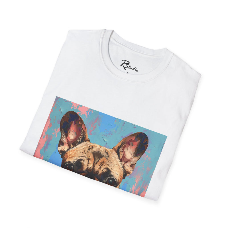 French Bulldog Fine Art Unisex Softstyle T-Shirt