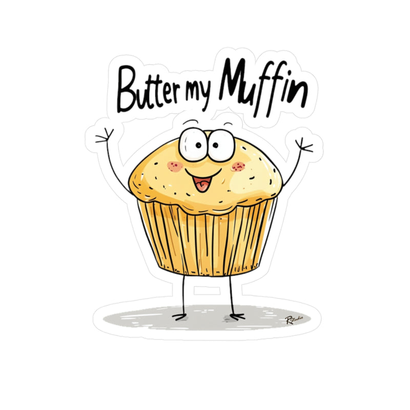 Naughty Nibbles Funny Adult Humor Muffin Vinyl Kiss-Cut Decals - Durable & Removable