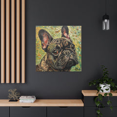 Colorful Fine Art French Bulldog Canvas Print - Multicolored Home Decor