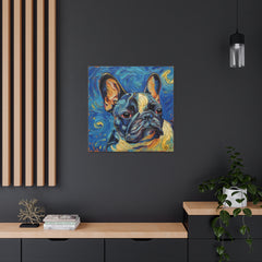 Colorful Fine Art French Bulldog Canvas Print - Multicolored Home Decor