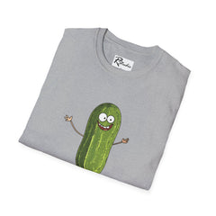 Naughty Nibbles Funny Adult Humor Cartoon Pickle Unisex Soft-Style T-Shirt