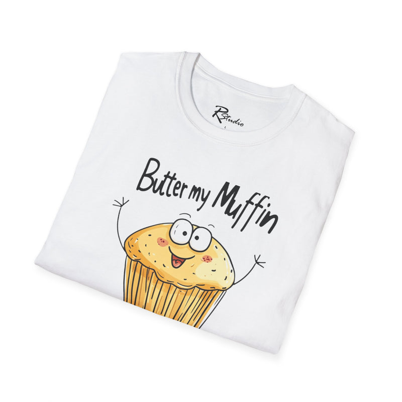 Naughty Nibbles Funny Adult Humor Cartoon Muffin Unisex Soft-Style T-Shirt