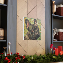 Colorful Fine Art French Bulldog Canvas Print - Multicolored Home Decor