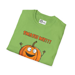 Naughty Nibbles Funny Adult Humor Cartoon Pumpkin Unisex Soft-Style T-Shirt