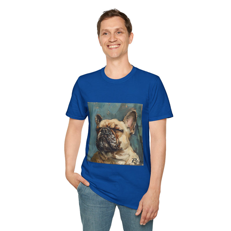 French Bulldog Fine Art Unisex Softstyle T-Shirt