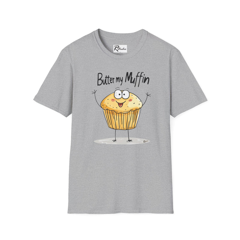 Naughty Nibbles Funny Adult Humor Cartoon Muffin Unisex Soft-Style T-Shirt