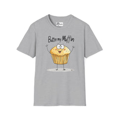 Naughty Nibbles Funny Adult Humor Cartoon Muffin Unisex Soft-Style T-Shirt