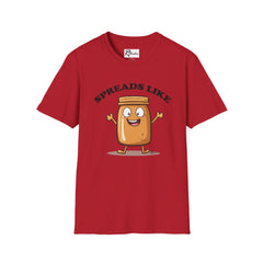 Naughty Nibbles Funny Adult Humor Cartoon Peanut Butter Unisex Soft-Style T-Shirt