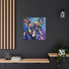 Colorful Fine Art French Bulldog Canvas Print - Multicolored Home Decor