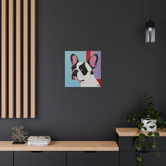 Colorful Fine Art French Bulldog Canvas Print - Multicolored Home Decor