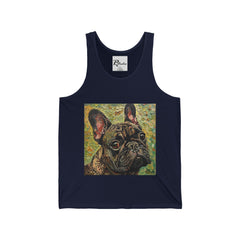 French Bulldog Fine Art Unisex Jersey Tank Top - Stylish & Comfortable