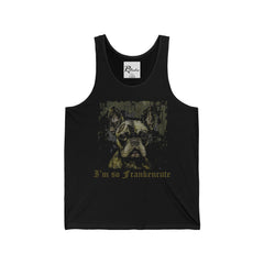 French Bulldog Halloween Frankenstein's Monster Fine Art Unisex Soft-Style Tank Top