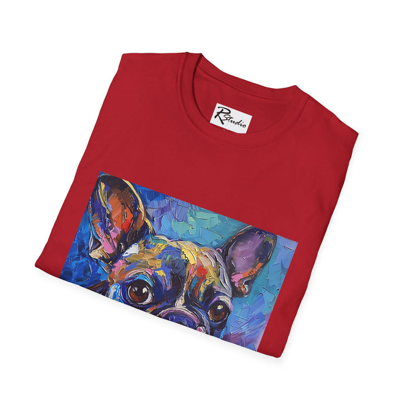 French Bulldog Fine Art Unisex Softstyle T-Shirt