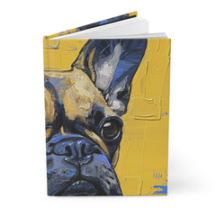 French Bulldog Hardcover Journal - Fine Art Inspired Matte Finish