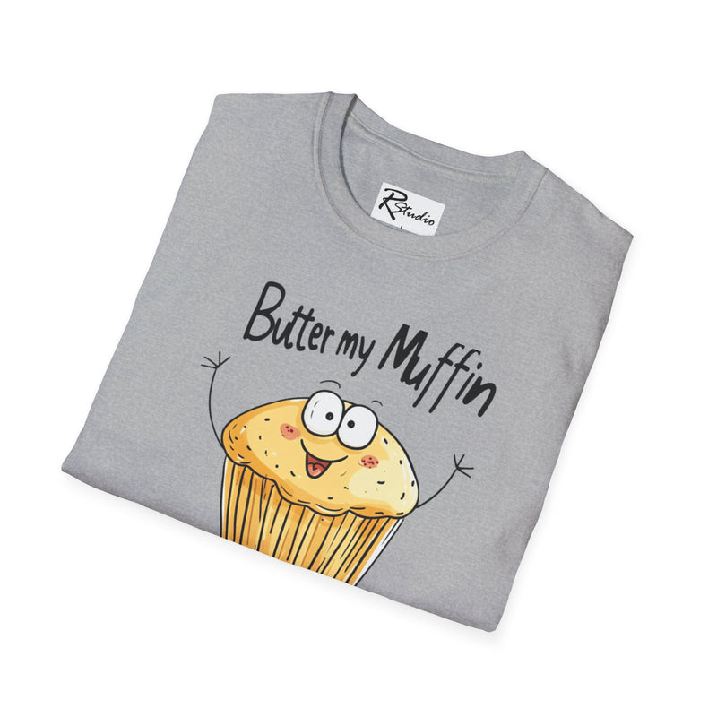 Naughty Nibbles Funny Adult Humor Cartoon Muffin Unisex Soft-Style T-Shirt