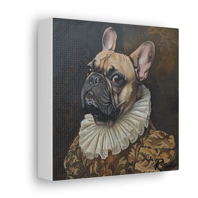 Colorful Fine Art French Bulldog Canvas Print - Multicolored Home Decor