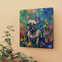 French Bulldog Acrylic Wall Clock - Fine Art Inspired Design