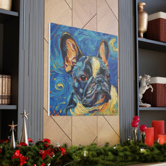 Colorful Fine Art French Bulldog Canvas Print - Multicolored Home Decor