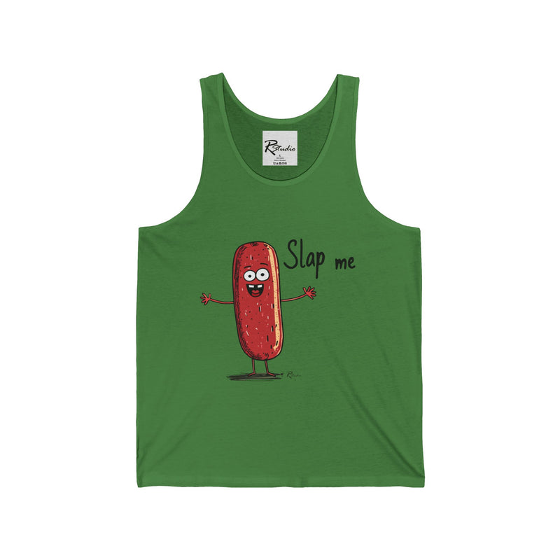 Naughty Nibbles Funny Adult Humor Salami Unisex Soft-Style Tank Top