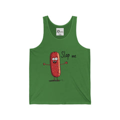 Naughty Nibbles Funny Adult Humor Salami Unisex Soft-Style Tank Top