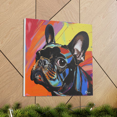 Colorful Pop Art French Bulldog Canvas Print - Multicolored Home Decor