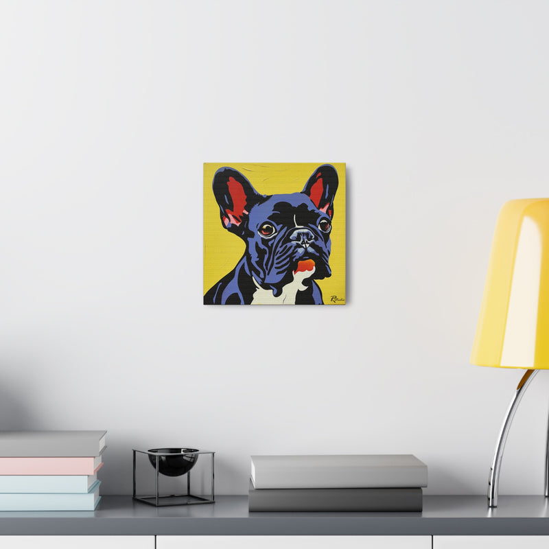 Colorful Pop Art French Bulldog Canvas Print - Multicolored Home Decor