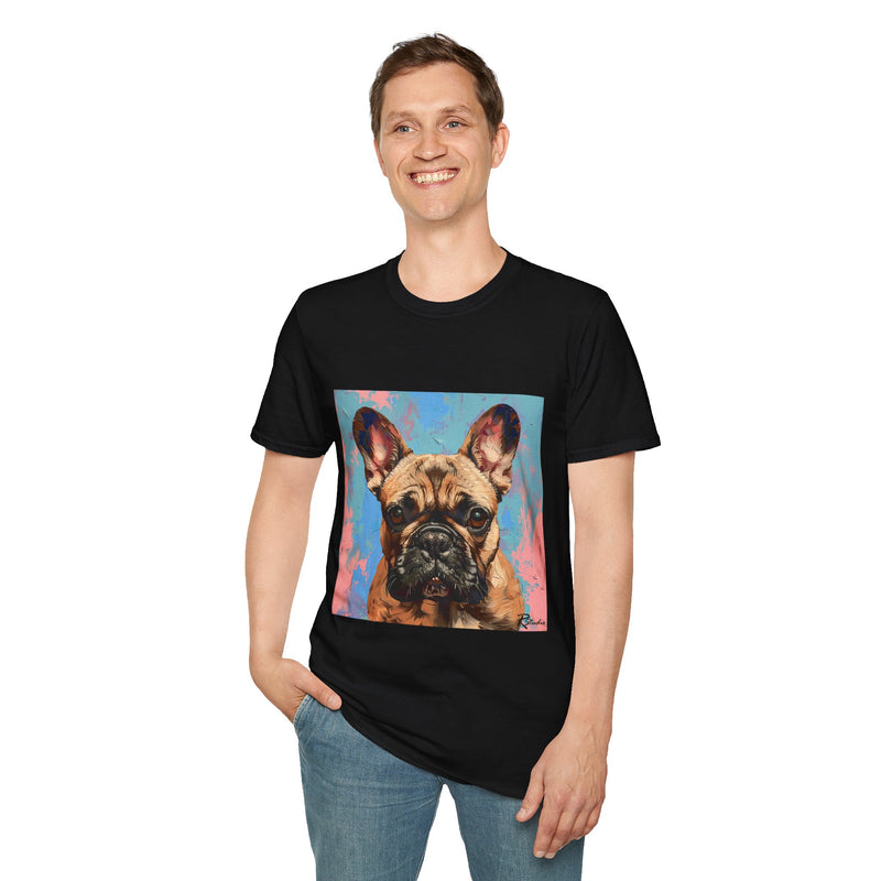 French Bulldog Fine Art Unisex Softstyle T-Shirt