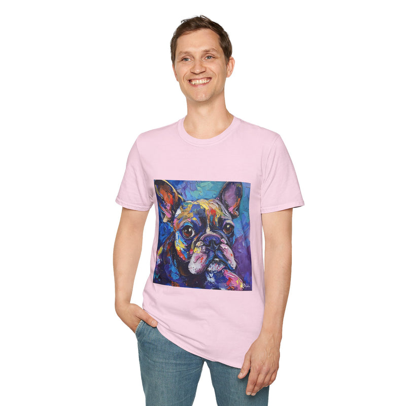 French Bulldog Fine Art Unisex Softstyle T-Shirt