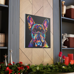 Colorful Pop Art French Bulldog Canvas Print - Multicolored Home Decor