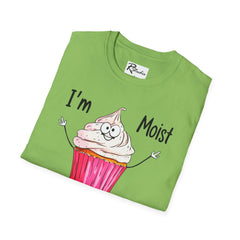 Naughty Nibbles Funny Adult Humor Cartoon Frosted Cup Cake Unisex Soft-Style T-Shirt