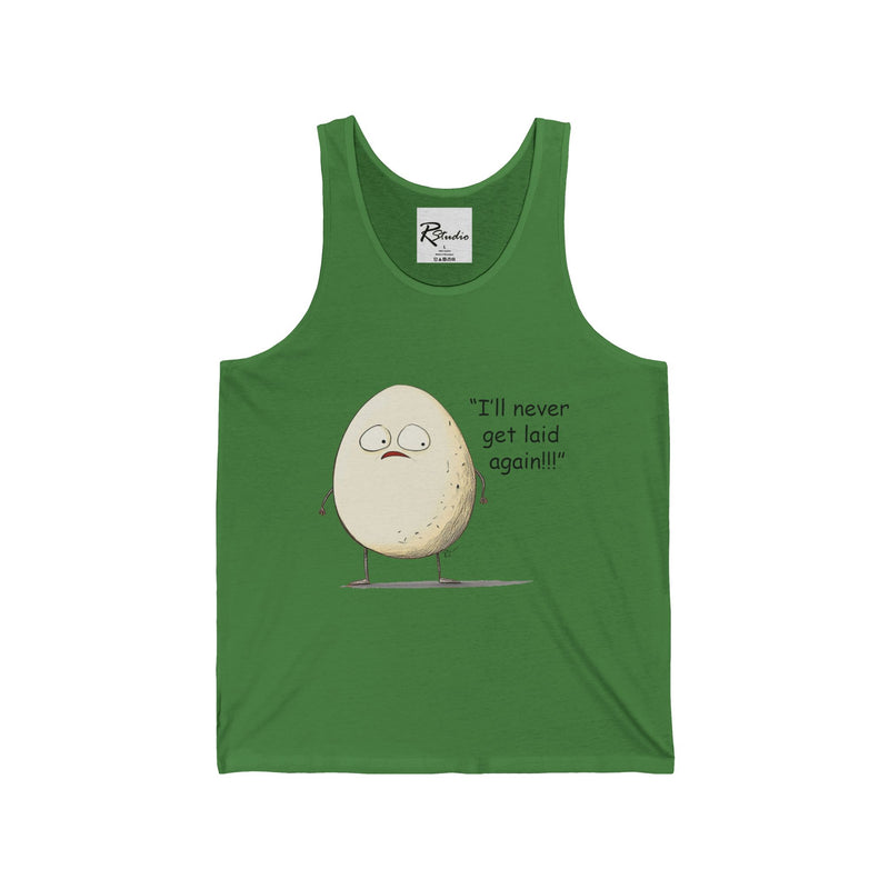 Naughty Nibbles Funny Adult Humor Egg  Unisex Soft-Style Tank Top