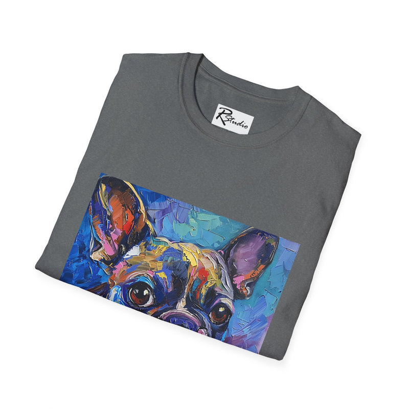 French Bulldog Fine Art Unisex Softstyle T-Shirt