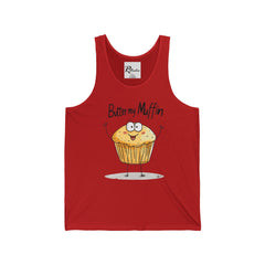 Naughty Nibbles Funny Adult Humor Muffin Unisex Soft-Style Tank Top